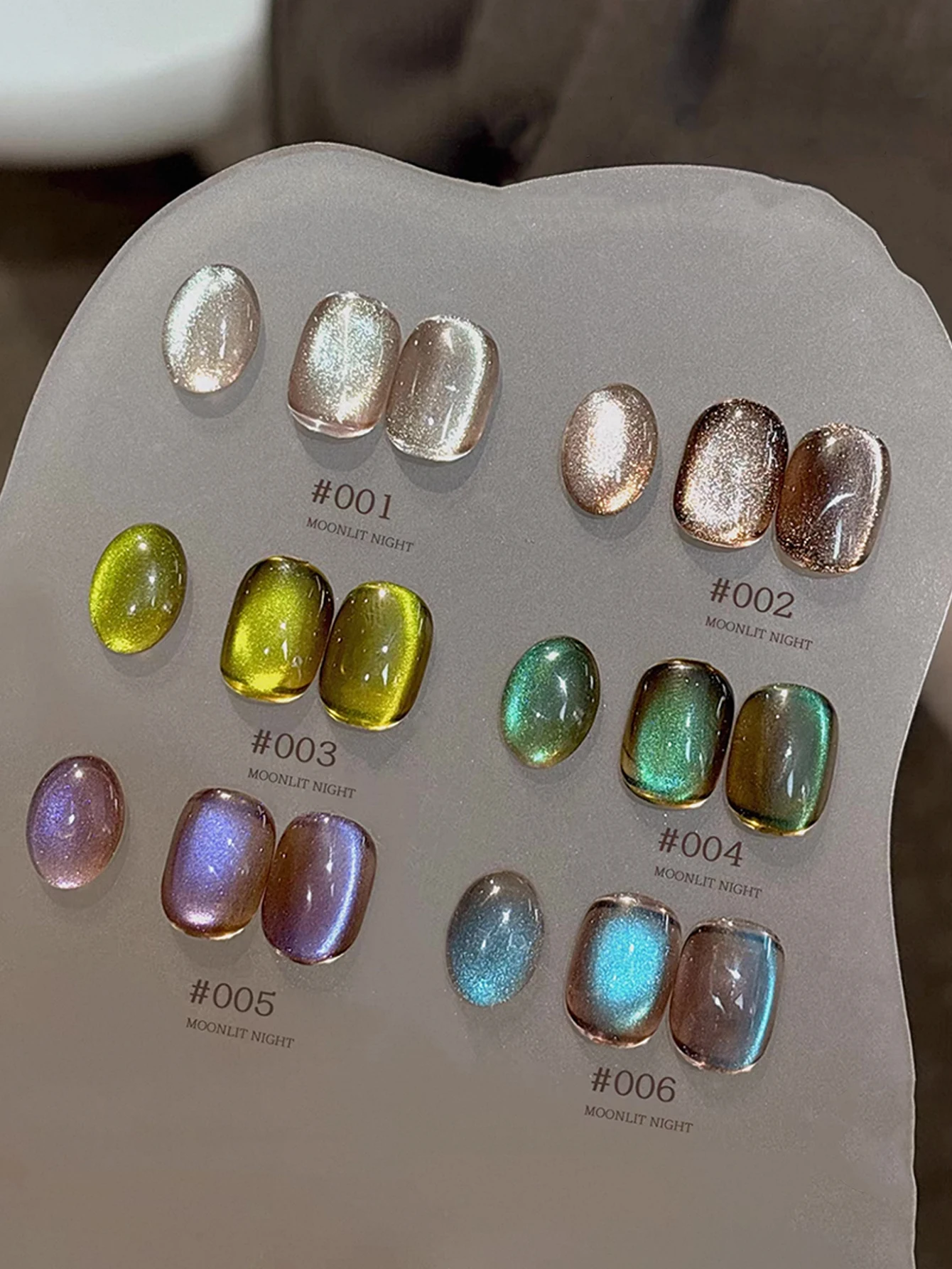 15ml Jesienno-Zimowy Lakier Hybrydowy do Paznokci Efekt Kociego Oka - Piasek Księżycowy - Utwardzany UV LED - Prezent Świąteczny dla Kobiet - Artykuły do Pielęgnacji Paznokci