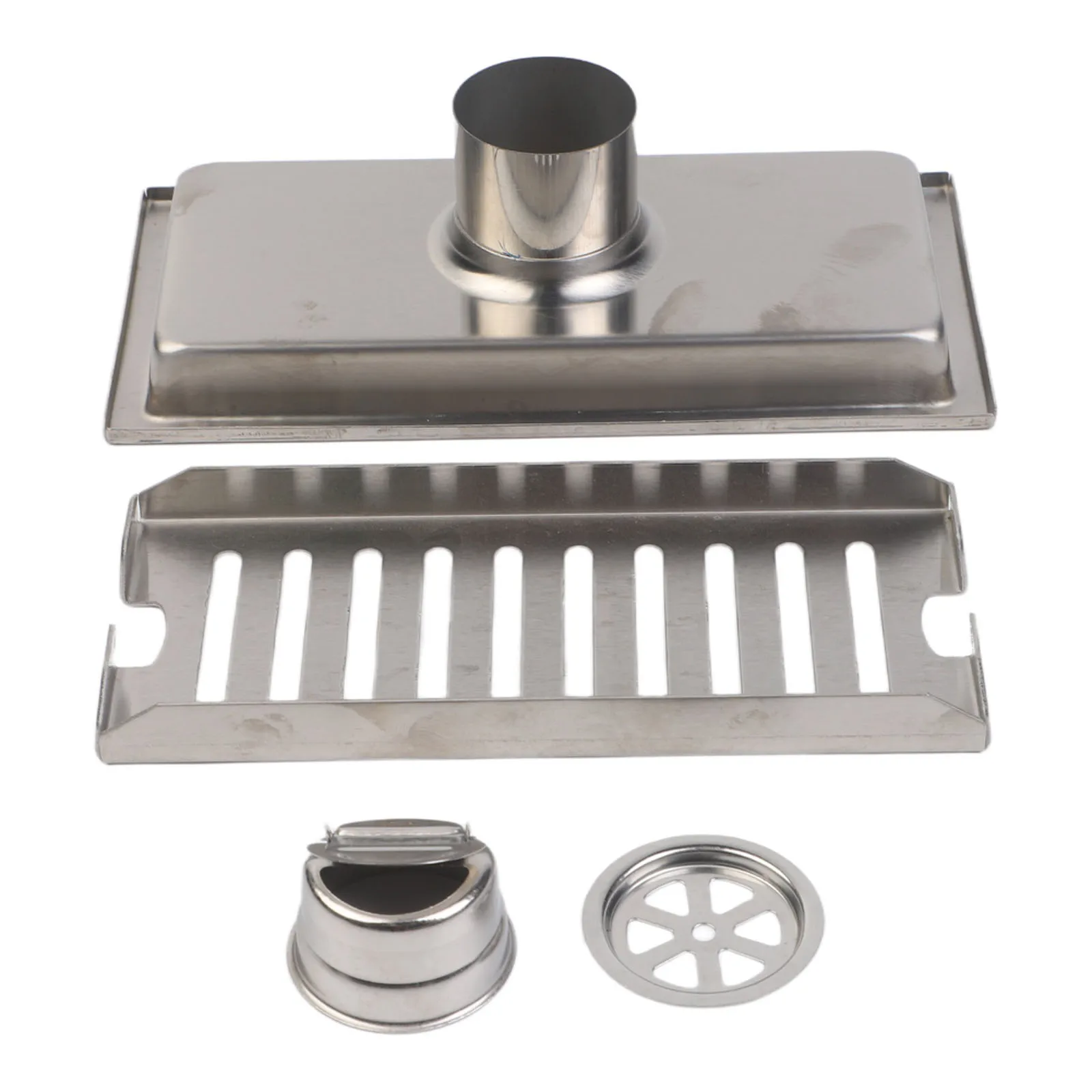 Long Strip 304 Stainless Steel Floor Drain Smooth Embedded Design Large Capacity For High Traffic Bathroom Shower Area