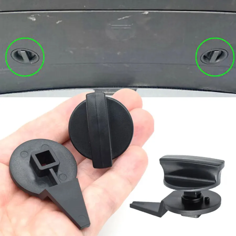 Car Trunk Warning Triangle Cover Bracket Clip Auto Turn Knob Lock Tailgate Clip for VW Tiguan 5N MK1 2008-2015 Touran 2003-2010