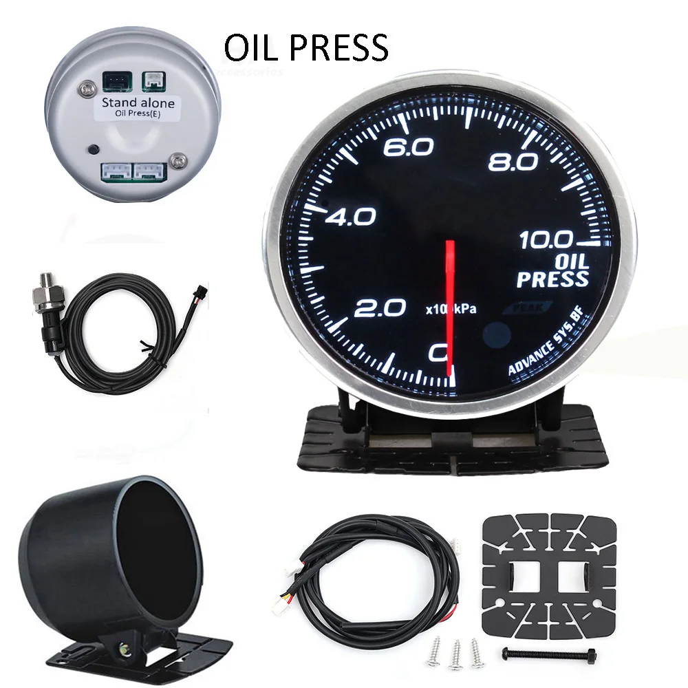 HA Zubehör Auto-Anzeige Standalone-Anzeige 60MM Def I BF Style Wassertemperatur Öltemperatur Öldruck Drehzahlmesser RPM Abgastemperatur Ladedruck Turbo AFM – Detail 11