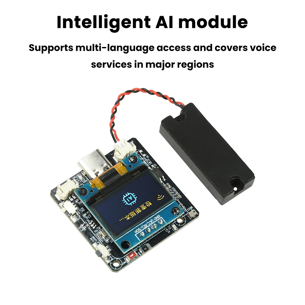 وحدة صوت للمحادثة ESP32-C3 AI مع لوحة تطوير عرض مقاس 0.96 بوصة تدعم نماذج Xiaozhi/Deepseek/Doubao/Qwen AI #3