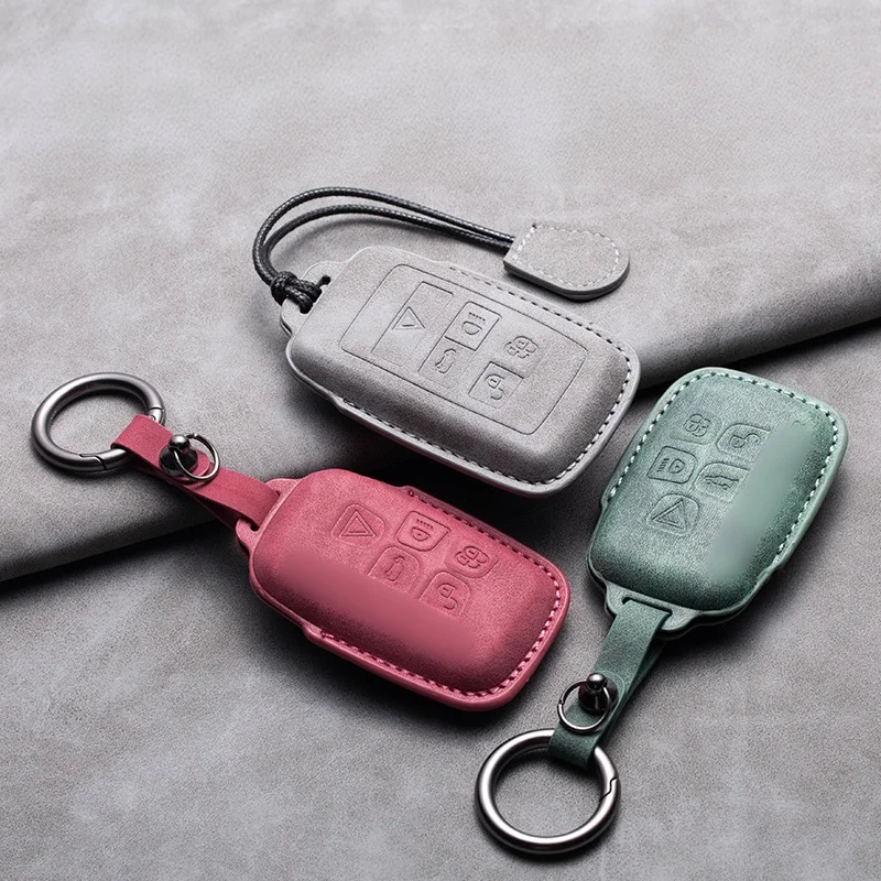 Car Key Fob Cover Compatible With Land Rover Range Rover, Defender, Discovery, Velar, Evoque, Freelander 2, Auto Key Protective