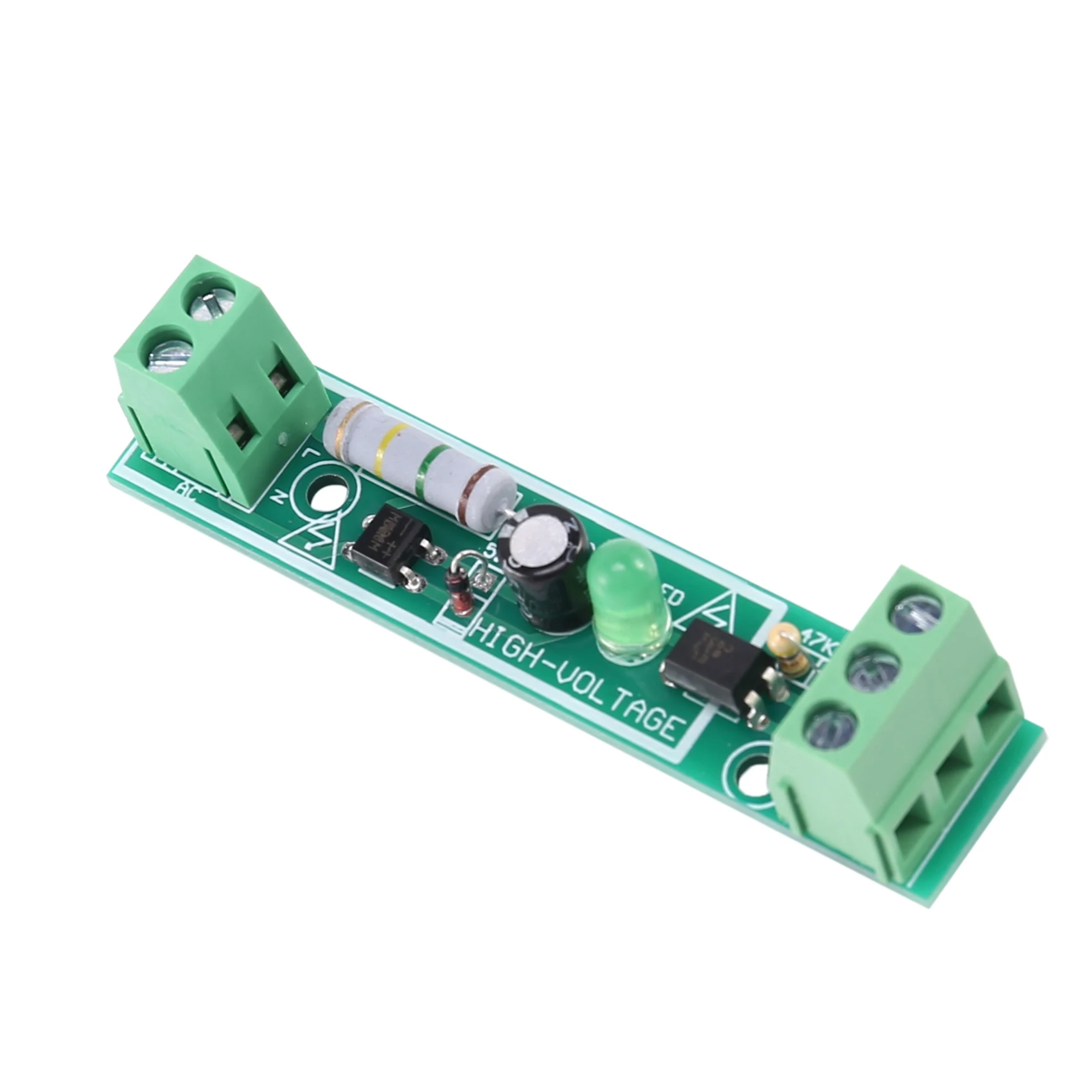 5 Stuks Ac 220V Optocoupler Isolatiemodule Spanningsdetector Board Ttl 3-5V Scm Testen Voor Microcontroller Adaptieve Plc