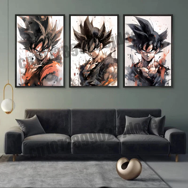 

Anime Dragon Ball Goku Vegeta Master Roshi Ultra High Definition Picture Art Canvas Painting Fan Background Wall Theme Mural