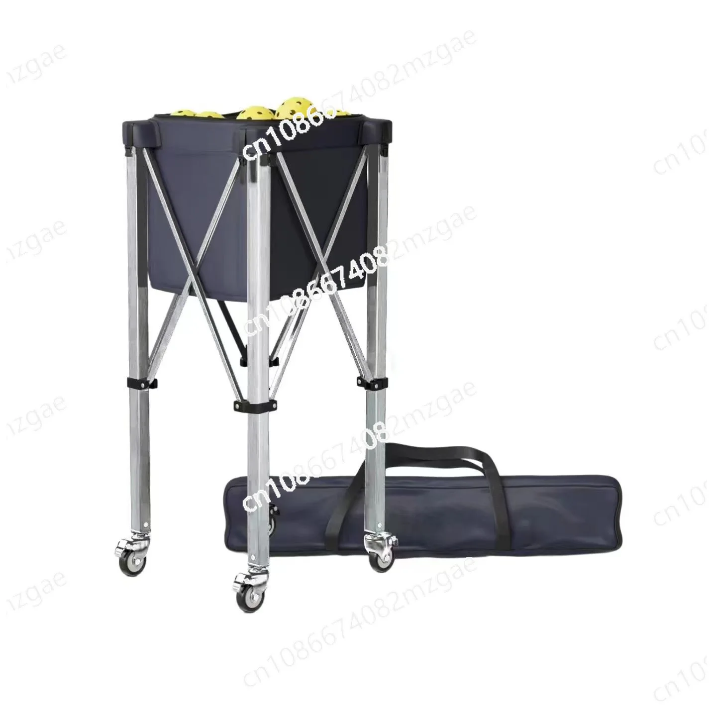 

Складная теннисная рама, тележка из алюминиевого сплава, мобильная портативная тележка для тренеров, корзина для сбора мячей, упаковочная мяч