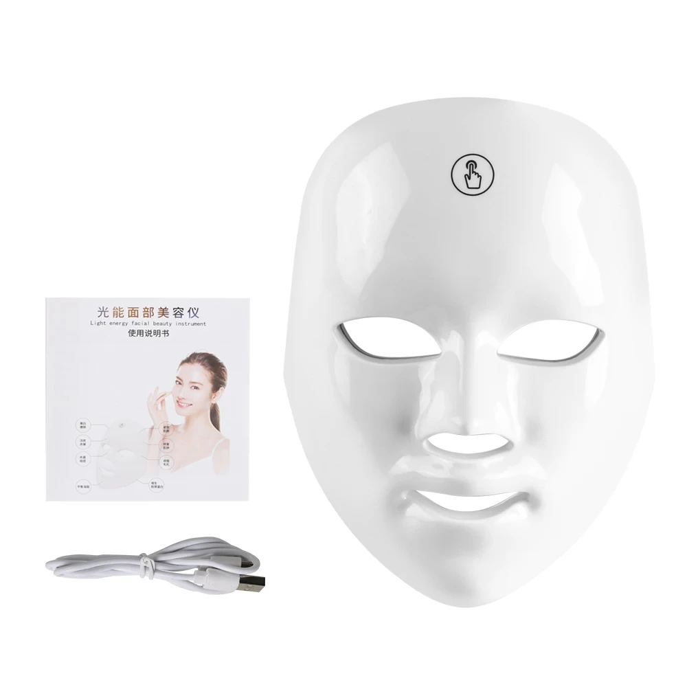 Home 7-colour LED Mask Photonic Beauty Mask Anti-aging Wrinkle Rejuvenation Whitening Beauty Instrument Skin Care Tools Veya