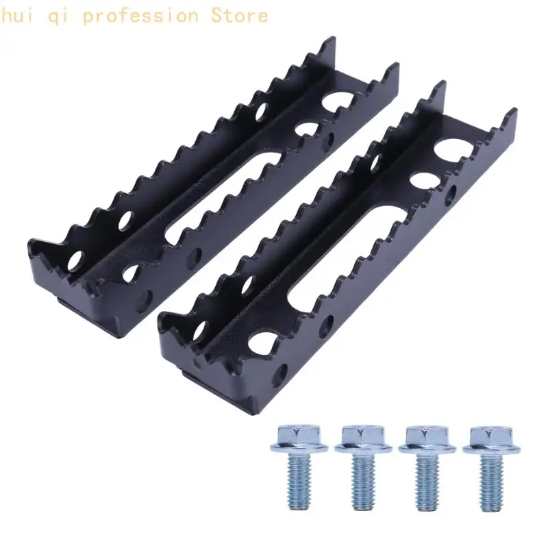 Metal Footrest Pegs for TRX250TM TRX350FM TRX350TM, Pair Set with Serrated Top Edges and Mounting Holes for Farm Tasks and Trail