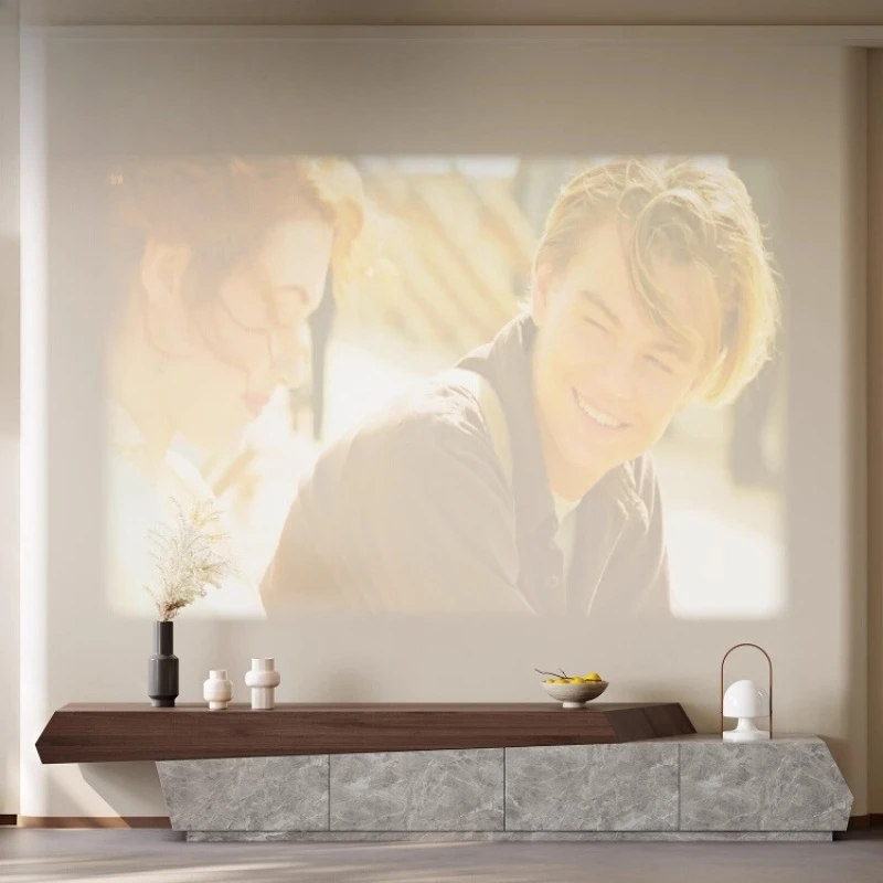 

Italian TV cabinet living room home light luxury high-end floor TV cabinet