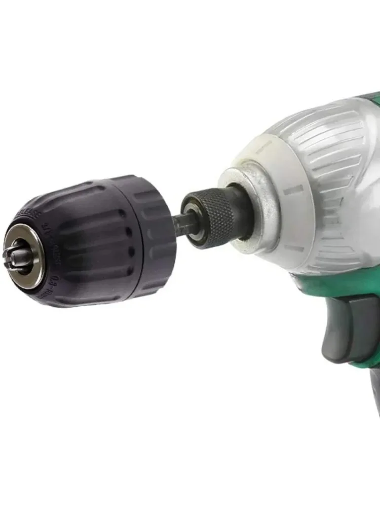 Adapter do wiertarki bezkluczykowej, gwint 3/8 - 24UNF, szybkozłączka, trzpień sześciokątny 1/4 cala — zdjęcie 2