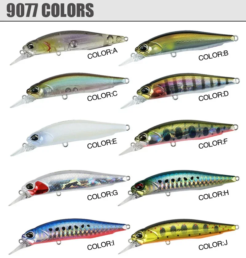 Minnow Fishing Lure Wobbler Rozante 77SP Long Cast Hover Swaying Lure Jerkbait Artificial Bait Culter 77mm/63mm Alburnus Bait