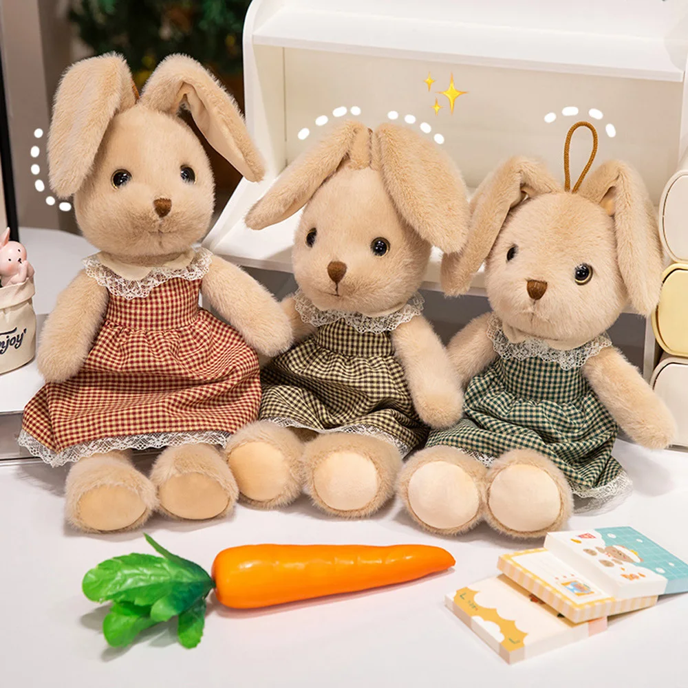 

40cm Bunny Rabbit Plush Toys Soft Stuffed Long Ear Bunny Dolls Funny Sleeping Companion Delicate Home Decoration Girls Gifts