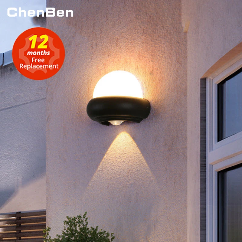 Imagem -05 - Decoração ao ar Livre Luz de Parede Led Jardim Varanda Fense Casa Fachada Lâmpada Decoração Exterior Iluminação Arandela à Prova Impermeável Água Lâmpadas Parede Led