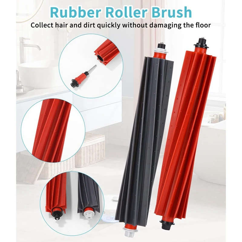 M14K-For Roborock S8 Maxv Ultra أكياس الغبار جهاز آلي لتنظيف الأتربة فرشاة جانبية رئيسية فلتر Hepa ممسحة القماش استبدال أجزاء