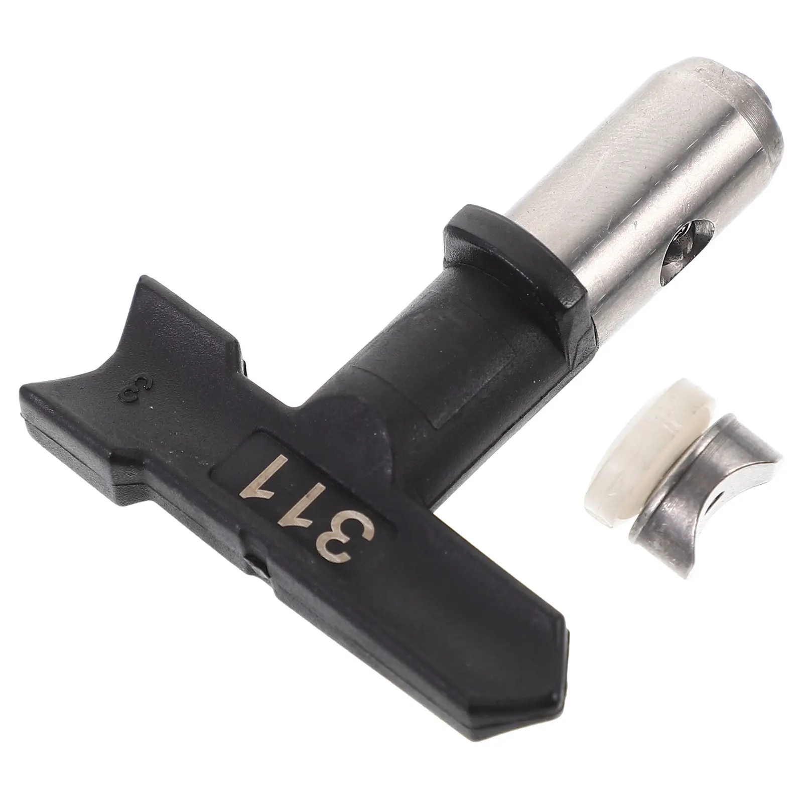 

1Pcs Reversible Airless Sprayer Tip Compact Flexible Spray Nozzle for Painting Fence Deck Room Airbrush Nozzle Spraying