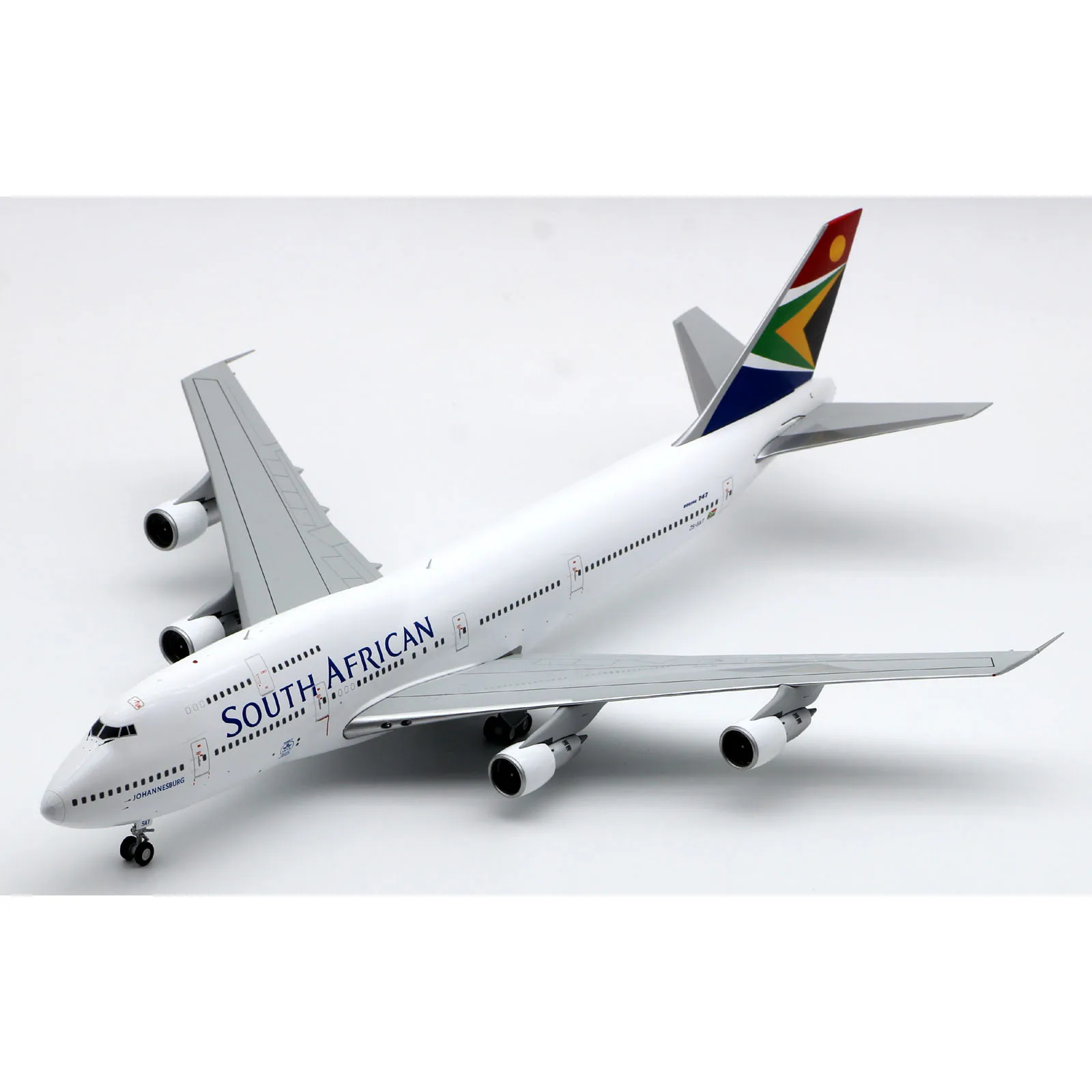 XX20006 Alloy kolekcjonerski samolot prezent JC Wings 1:200 republika południowej afryki Airways Boeing B747-300 Diecast samolot Jet Model ZS-SAT