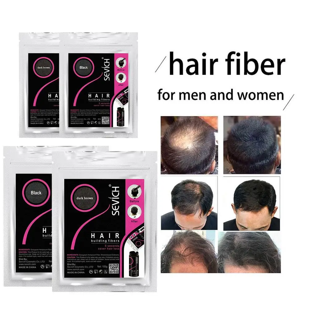 50/100g Hair Fiber Keratin Thickening Fibre Capillaire Instant Regrowth Hair Building Refill Loss Fibers Products Powders C8O8