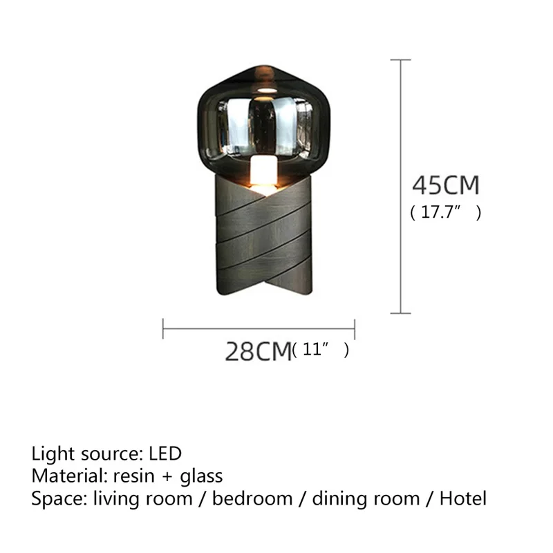 SAMAN Nórdico Candeeiro De Mesa Moderno Design Criativo LED Mesa Luz Decorativa Para Sala De Estar Bedsides