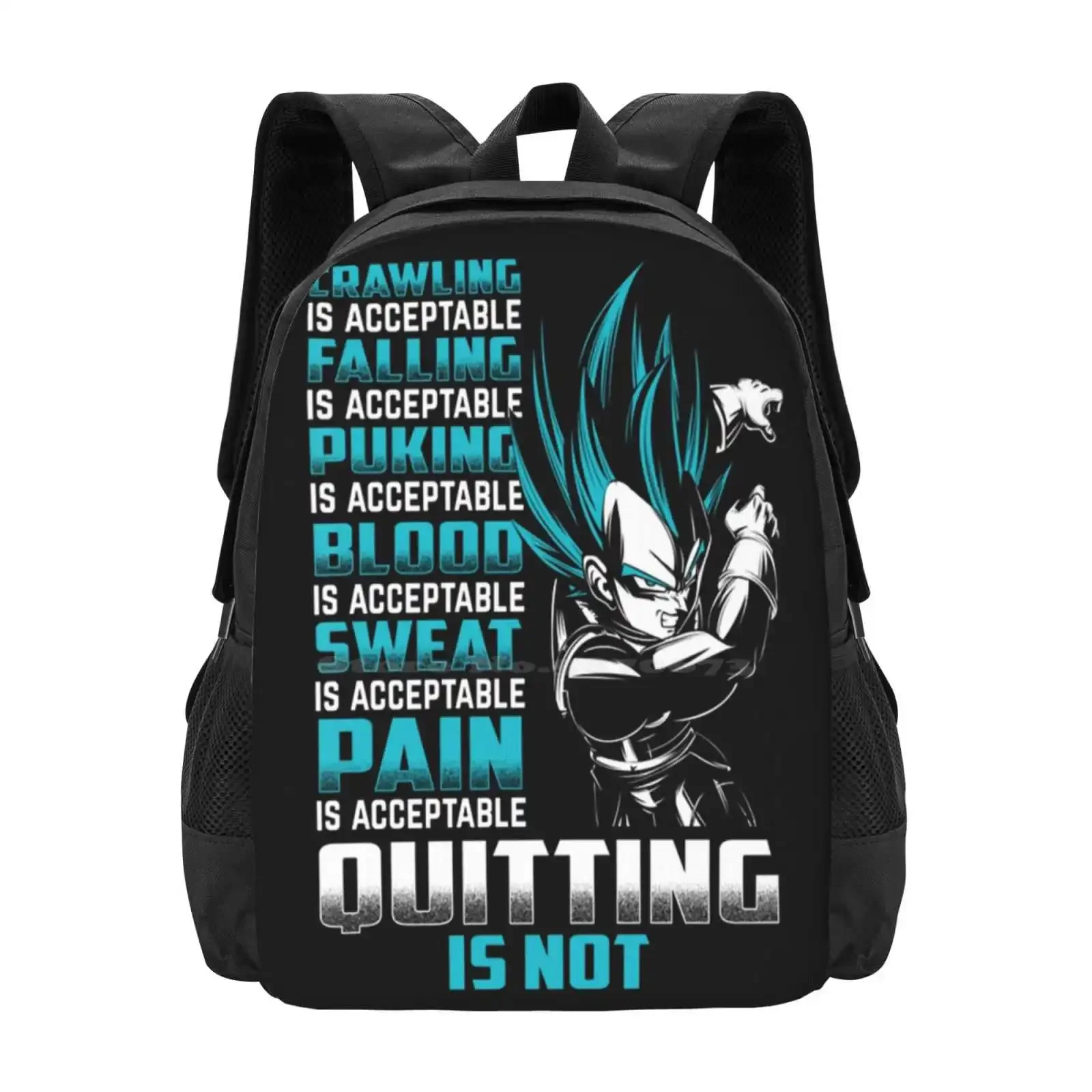 

Super Ultra Instinct Crawling — это принял. Падение — это принял. Puking — это принял. Кровь. Принимается. Пот.