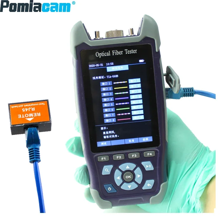 

OTDR Fiber Optic Tester Optical Time Domain Reflectometry FCST Handle SM MM 24/22dB 1310 1550 Nm Mini OTDR Fiber Optic Cable Tes