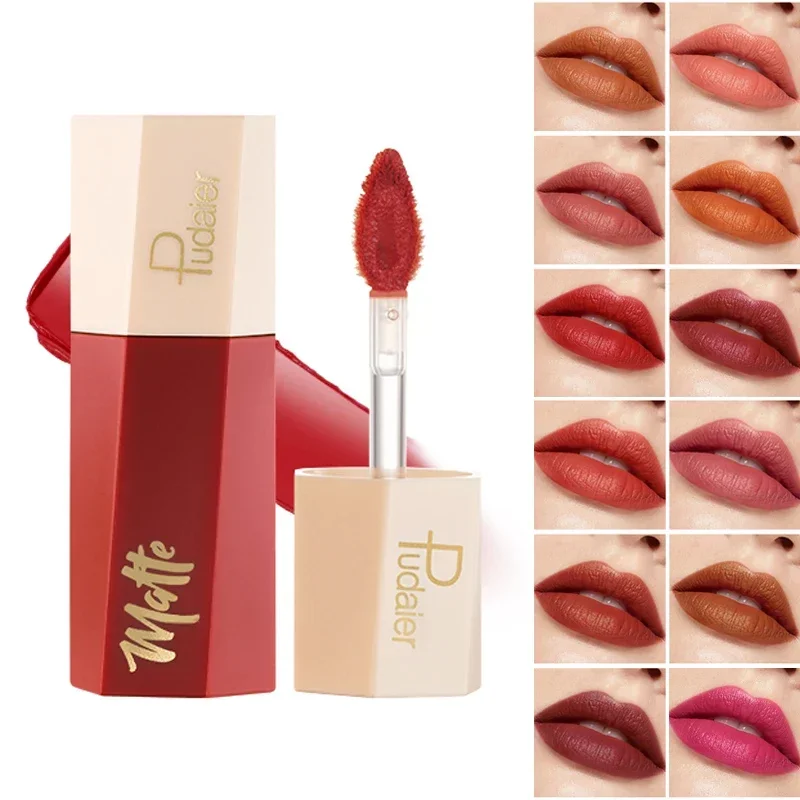 

*Velvet Lipstick 14 Color Lip Gloss Durable, Non marking, Waterproof Liquid Lipstick Cosmetics