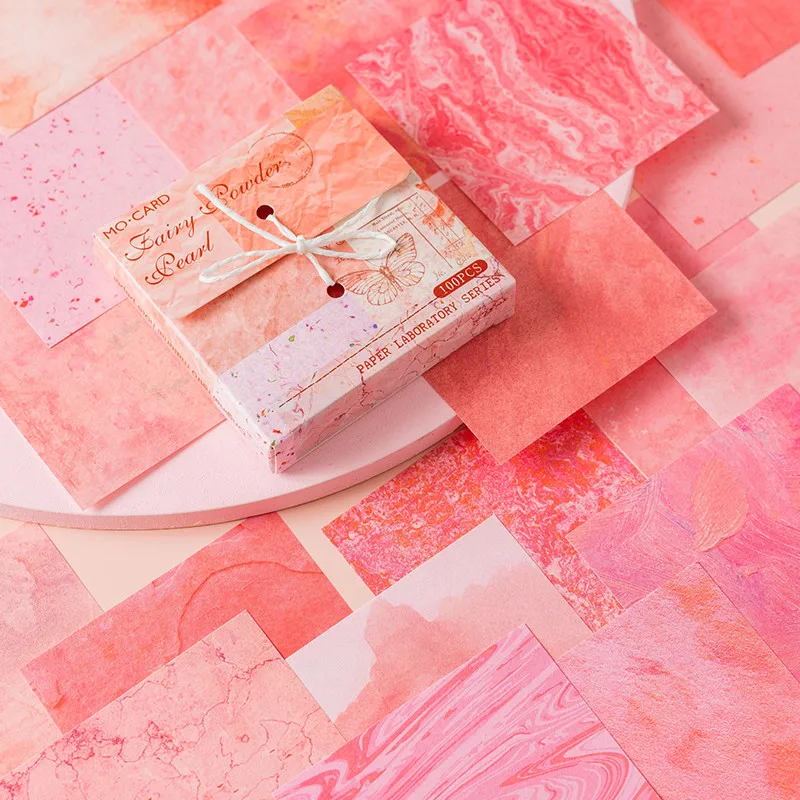 100 ورقة خمر قصاصات ورقية حساب اليد ورقة DIY المواد الزخرفية قاعدة ورقة DIY بها بنفسك سكرابوكينغ المواد ورق الحرف #2