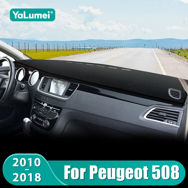 

Для Peugeot 508 SW GT 2010 2011 2012 2013 2014 2015 2016 2017 2018 508SW 508GT линейная крышка приборной панели автомобиля, коврик для приборной панели, аксессуары