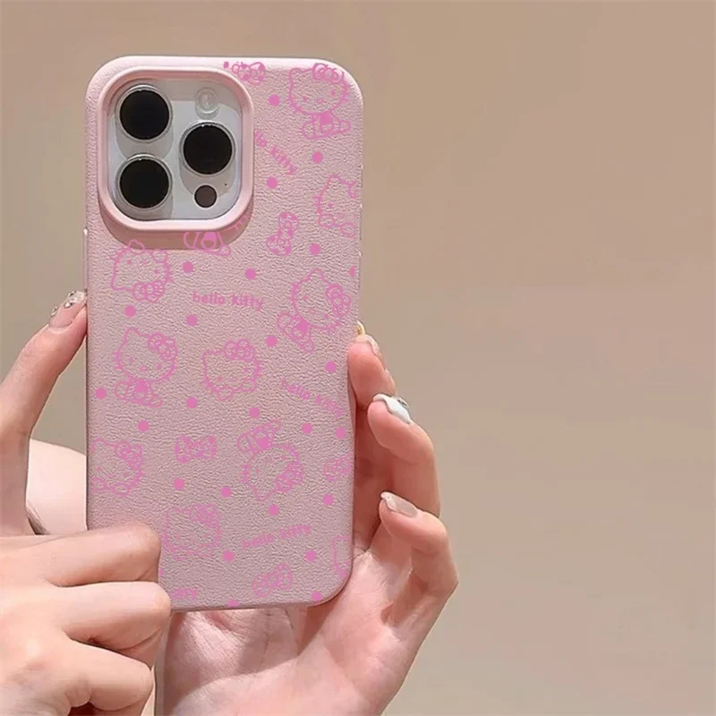 مرحبا كيتي حافظة هاتف جلدية ل VIVO V50 V40 لايت Y04 Y03 Y22S Y19S Y17S Y28 Y29 Y27 Y16 Y36 V23 V25 V27 V29 V30 Pro غطاء