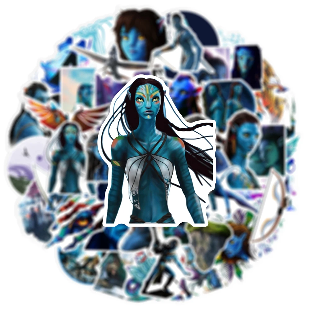 10/30/50PCS Disney Movie Avatar 2：The Way of Water Anime Stickers Skateboard Motorcycle Luggage Phone Car Waterproof Sticker Toy