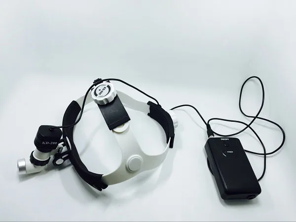 

Surgical Wireless Headlight Portable 5W LED Head Lamp with Magnifying Glass