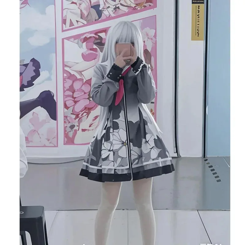 

a7d@4pcs Yoisaki Kanade Cosplay Anime Project Sekai Asahina Mafuyu Shinonome Ena Costume Uniform Women Hooded Dress Outfits for