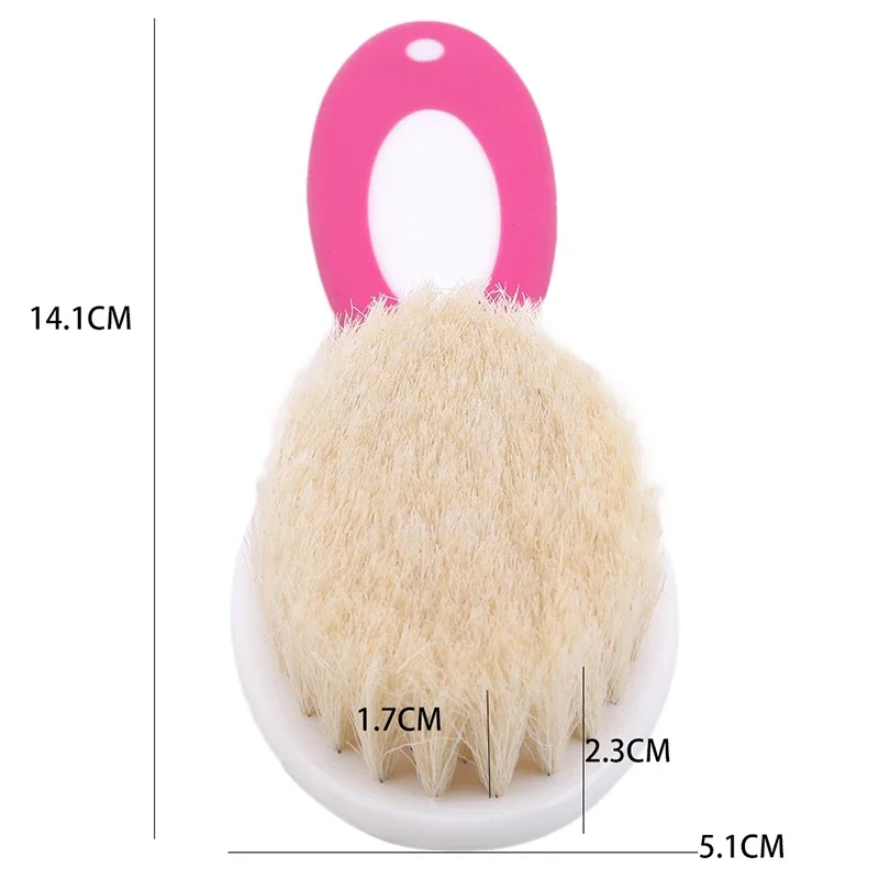 2pcs/set Natural Soft Baby Brush Wooden Handle Brush Hair Comb Infant Comb Head Massager Hairbrush Baby Care 2022 New