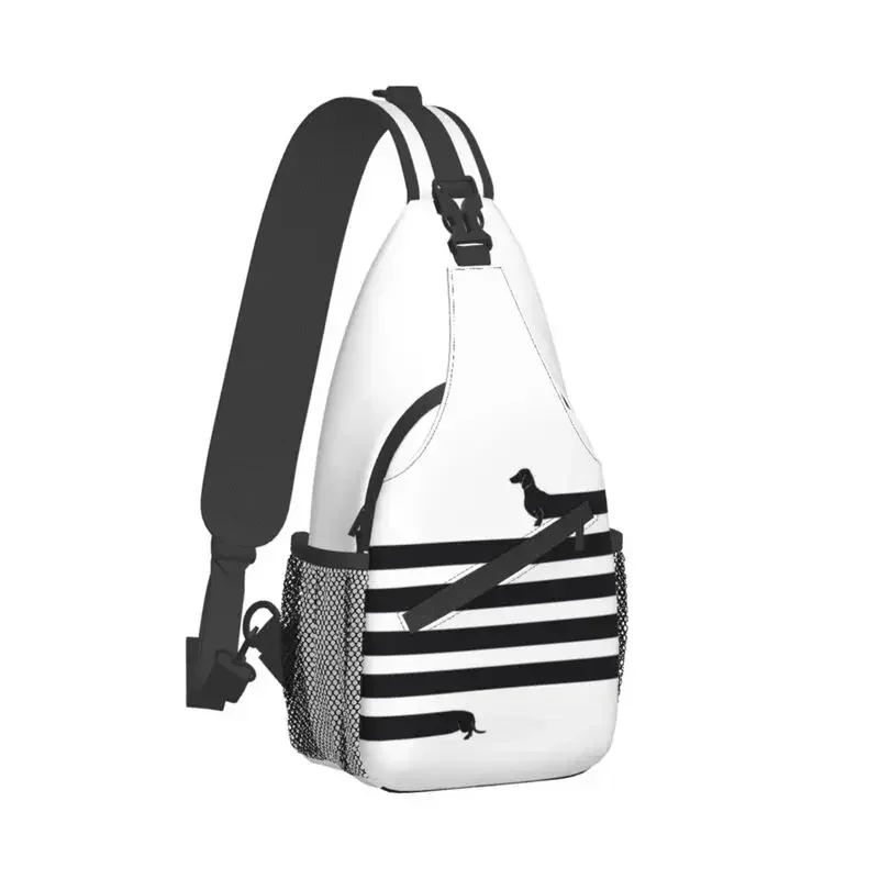 

Cute Long Dog Sling Bag Men Cool Funny Dachshund Puppy Shoulder Chest Crossbody Backpack Travel Hiking Daypack