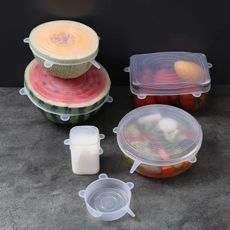 Saran-Couverture alimentaire pour poulet, sac de rangement pour fruits et légumes de qualité alimentaire, bol en plastique élastique, plat de cuisine, sac de conservation frais