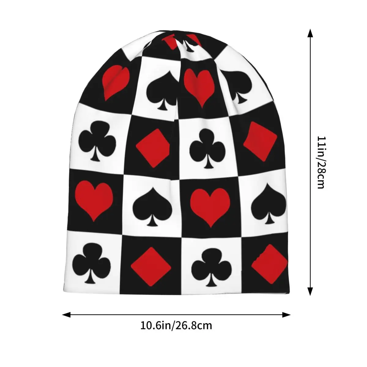 بطاقات اللعب Skullies Beanies القبعات الدافئة الخريف الشتاء في الهواء الطلق قبعة محبوك قبعات بونيه للجنسين الكبار