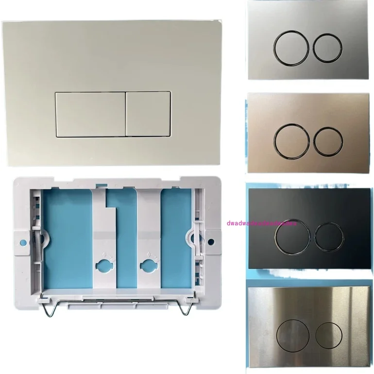 

Двойная кнопка, твердая матовая золотая промывочная доска, скрытая панель бака для туалетной воды, новый изобретенный аксессуар для унитаза