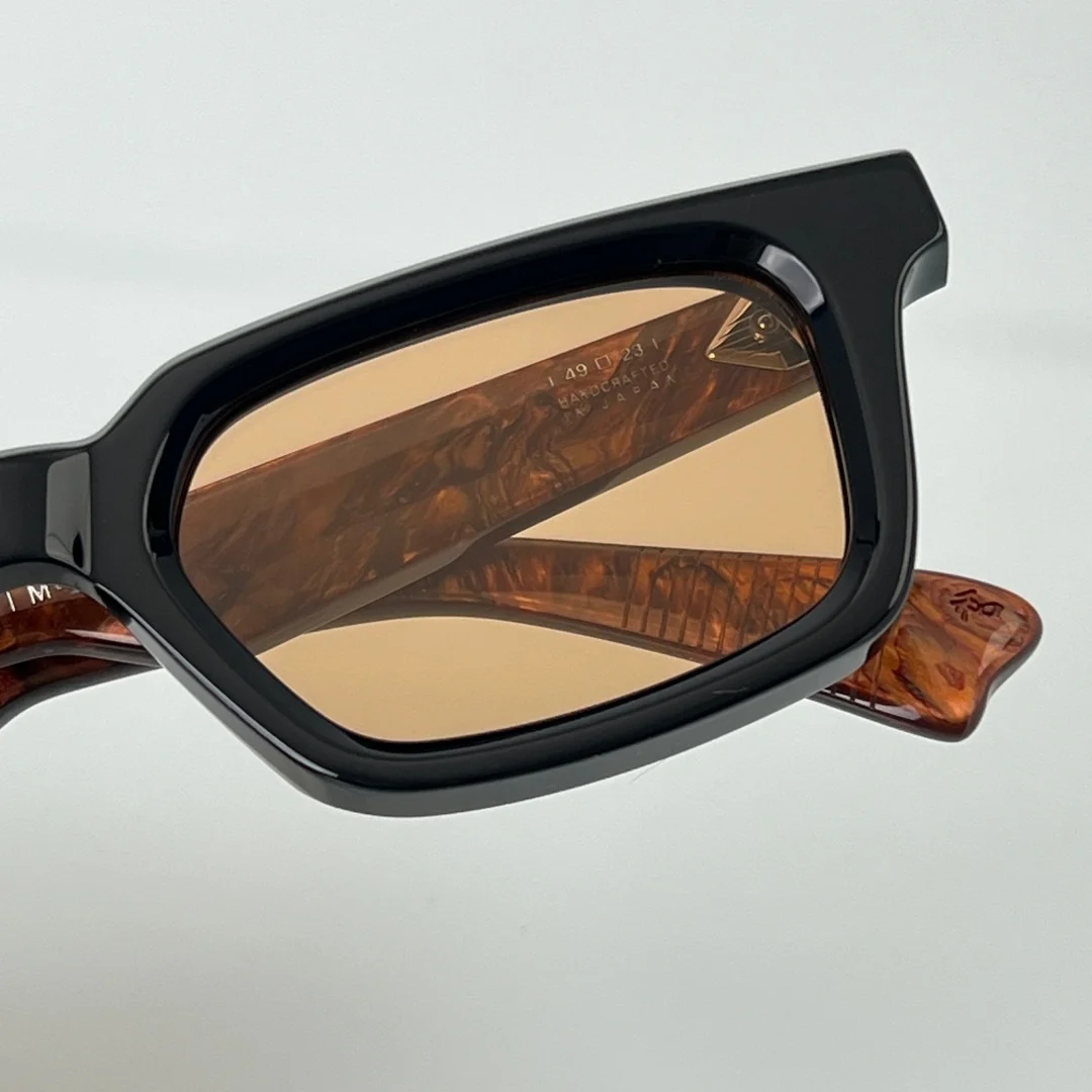 Square Unisex Sunglasses Japanese Handcrafted Acetate UV400 Bold Retro Eyewear