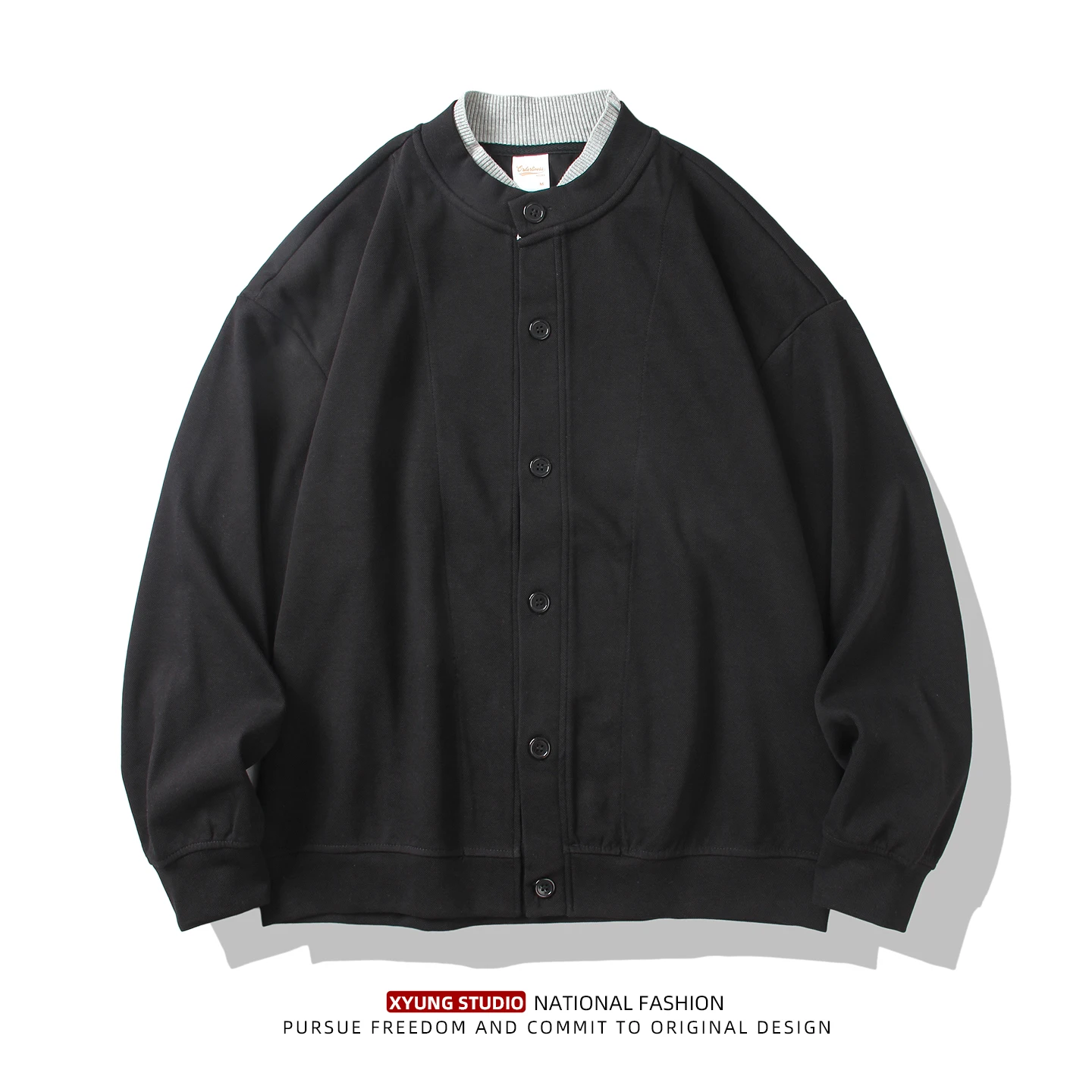 

Мужской кардиган-свитер в стиле ретро, японский, свободный, повседневный, универсальный, трендовый, от известного бренда