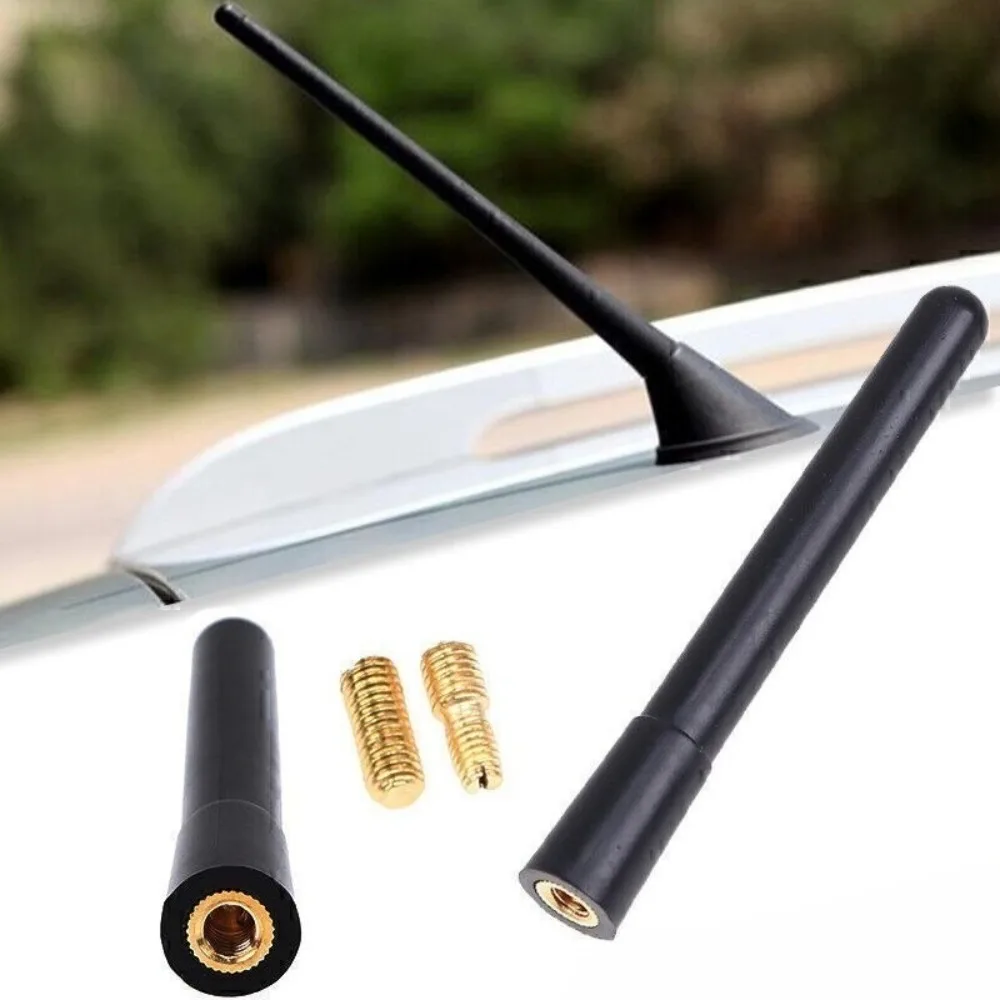 High-Quality Car Signal Replacement Accessory 10cm Universal Black Car Bee Sting Stubby Short Roof Aerial Ariel Mast Antenna