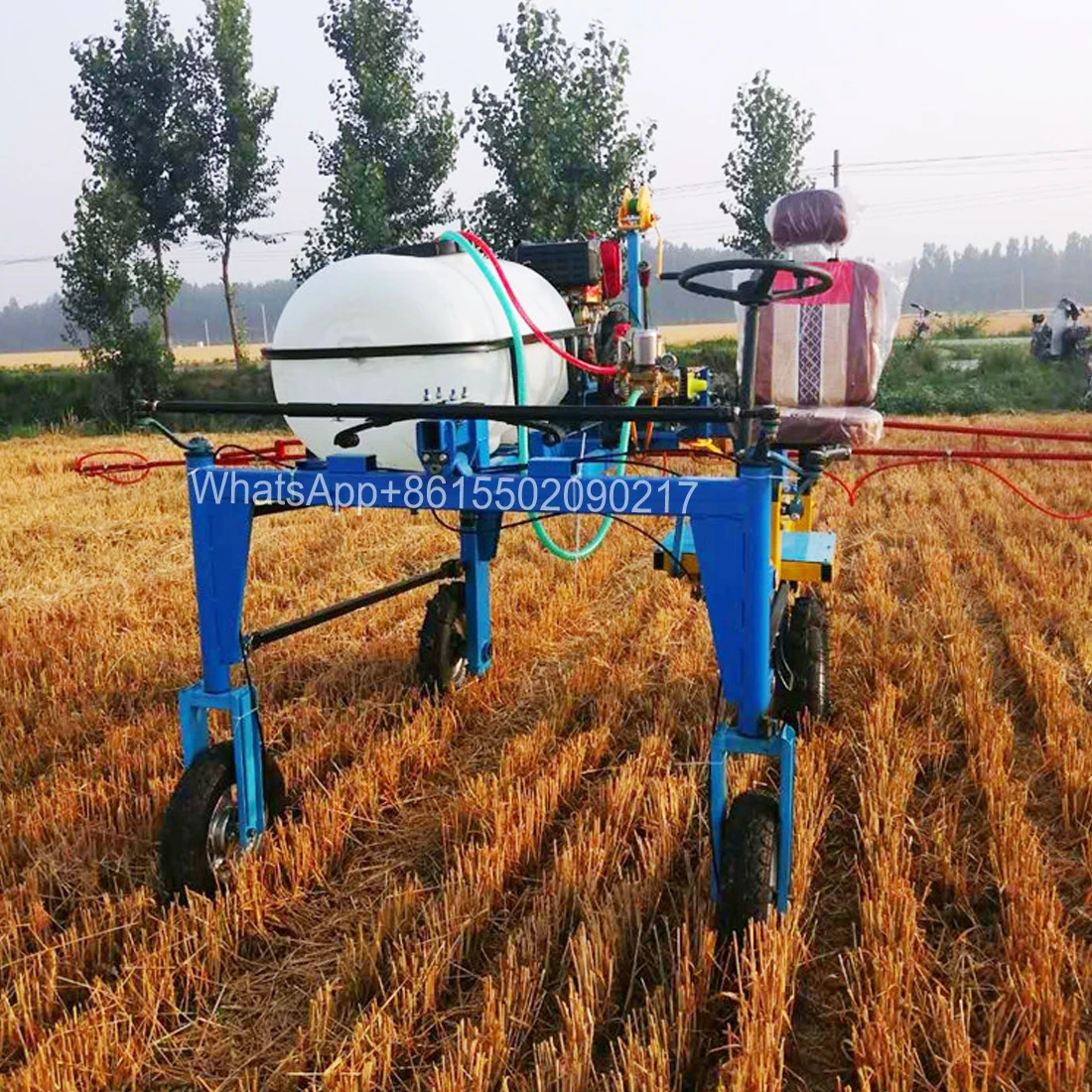 Spraying and fertilizing dual purpose machine diesel power sprayer wheat corn cotton vegetable plant protection machine