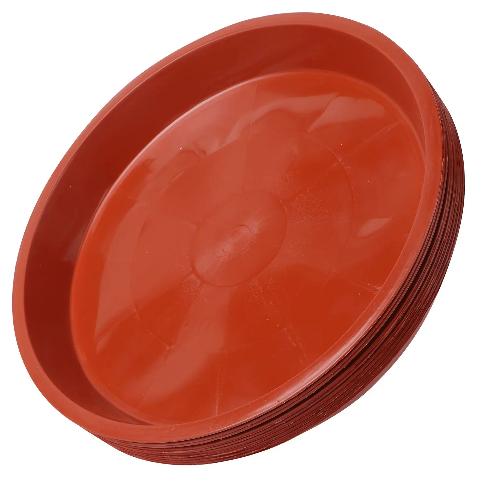 

10 Pcs Flat Edge Flower Pot Tray Premium Material Drainage Water Plate Plant Saucer Indoor Garden Balcony Durable Anti Aging