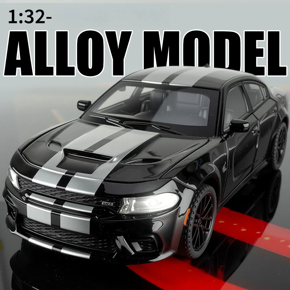 

1:32 Dodge Charger, спортивный автомобиль, высокая имитация литья под давлением автомобиля, модель автомобиля из металлического сплава, коллекция детских игрушек, подарки