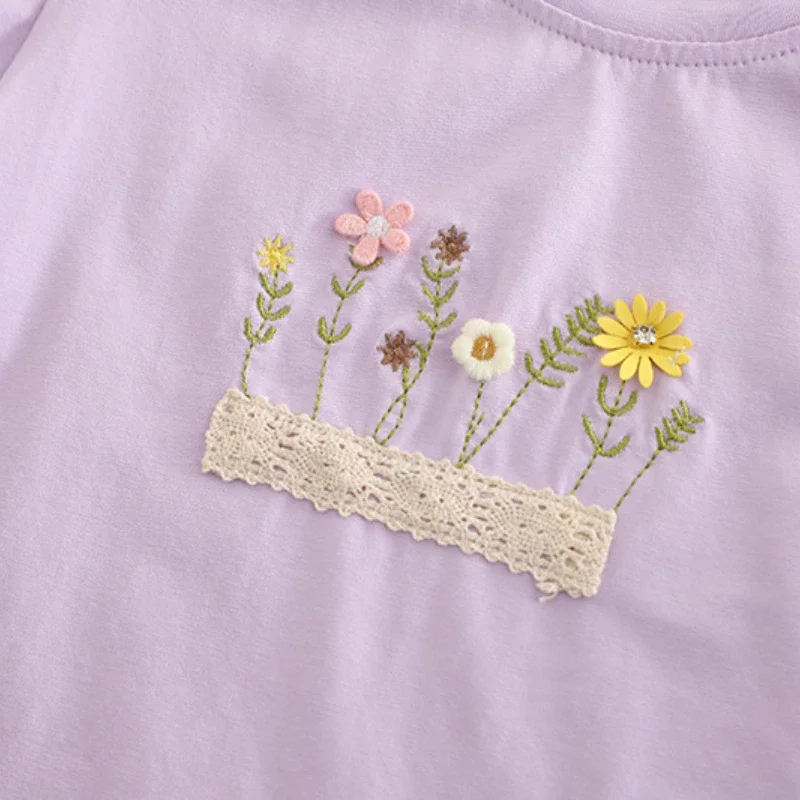 New Summer Baby Girls Clothes Suit Children Short Sleeved T-Shirt Shorts 2Pcs/Sets Kids Clothing Toddler Casual Cotton Costume