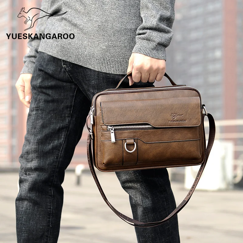 Imagem -05 - Bolsa Mensageiro de Couro de Grande Capacidade para Homens Bolsa Luxuosa Bolsala Masculina Bolsa Crossbody de Negócios