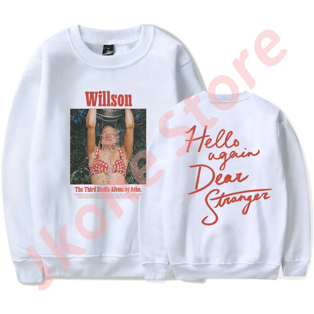 Singer Ashe Willson Album Logo Merch Crewneck Sweatshirts Cosplay Women Men Fashion HipHop Streetwear