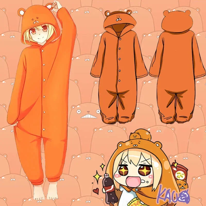 Anime Himouto Umaru chan pajamas Doma Umaru Cosplay Costume Adult Jumpsuits Flannel Home Sleepwear Christmas Gift