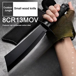 Outdoor camping self-defense special battle wilderness straight blade sharp meat cutting knife,hardness wilderness knife