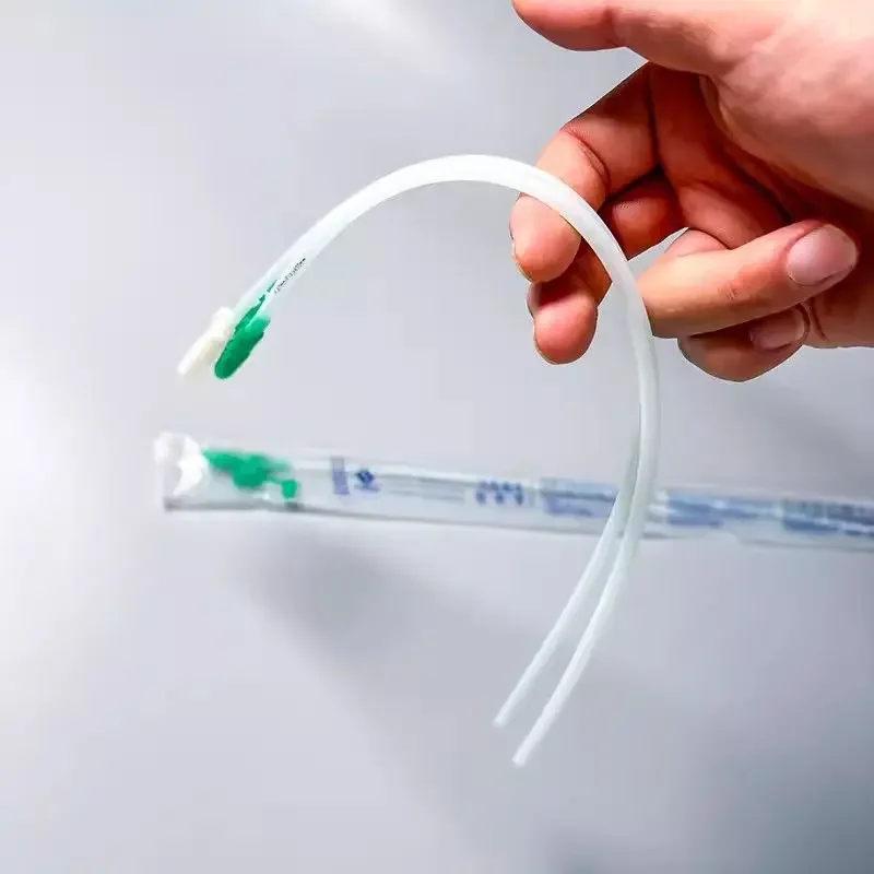 10pc F6/F8/F10/F14/F16 Silicone/PVC Disposable Sputum Suction Catheter Sterile Silicone For Adult Children Manual Aspirator Tube