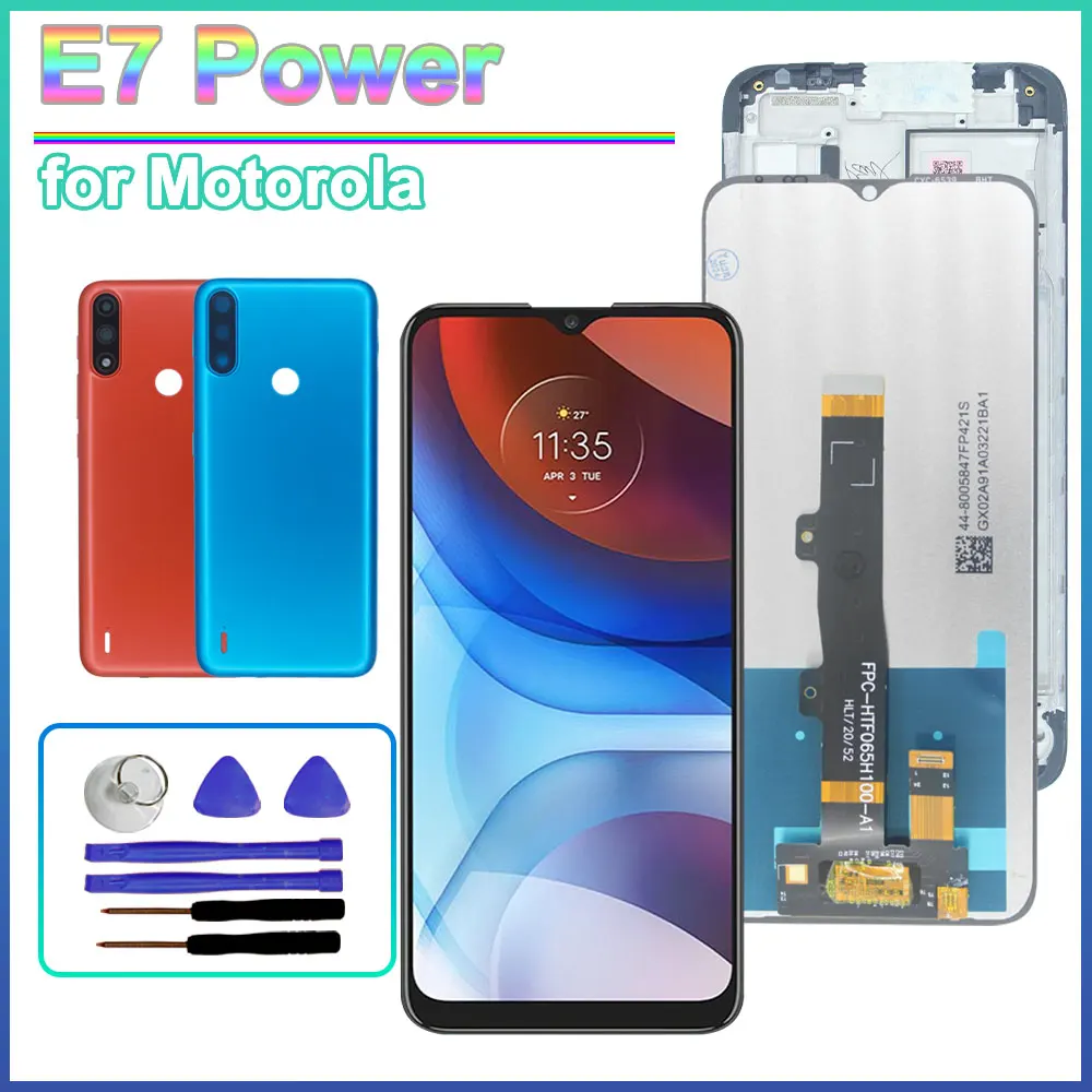 Écran LCD pour Motorola Moto E7 Power, écran tactile LCD, assemblage du numériseur, pour Moto E7 Power XT2097-5-6-7, écran LCD avec cadre