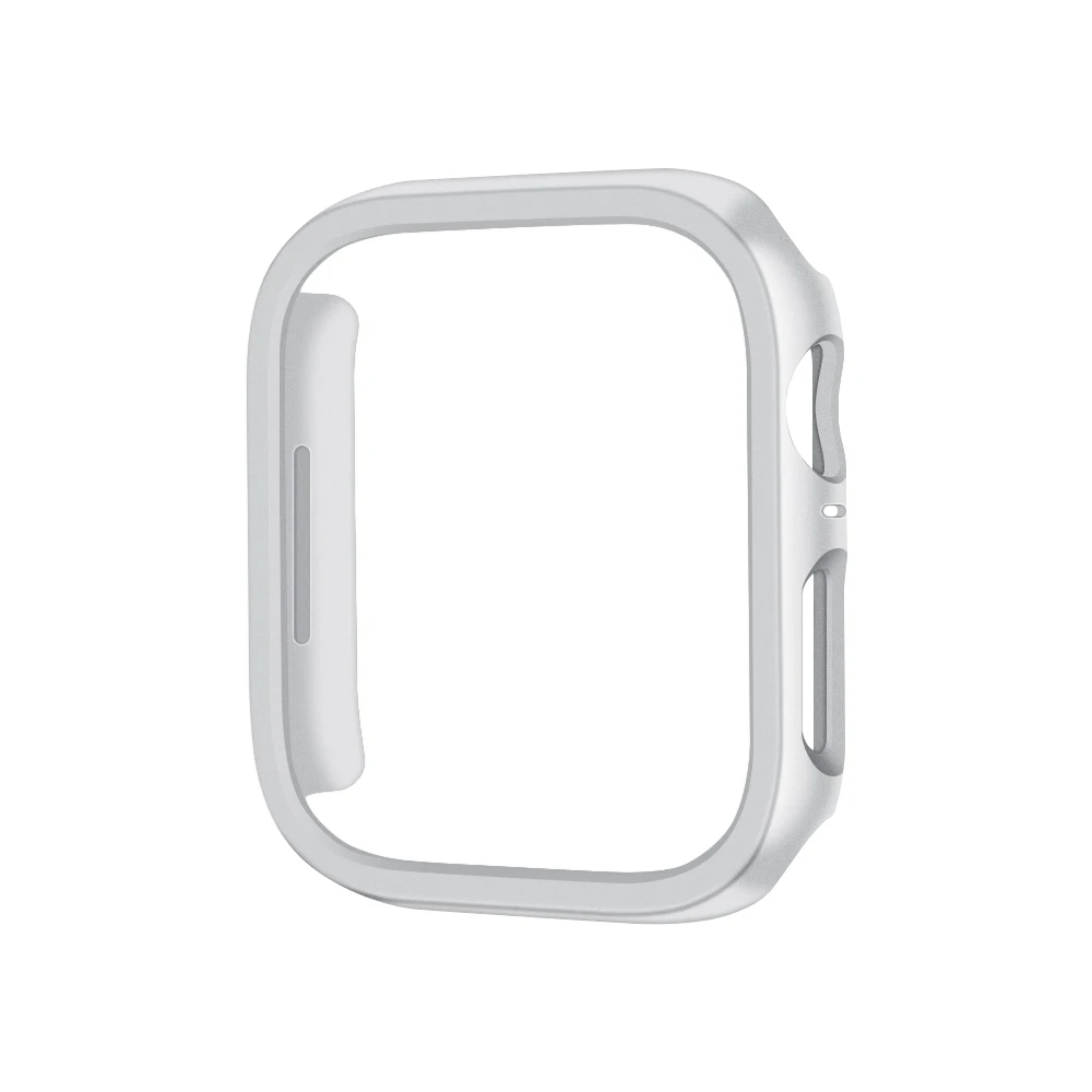 Holle Cover voor Apple Watch Case 46mm 42mm 45mm 44mm 41mm 40mm 38mm Harde PC Geen Screen Protector voor iWatch 11 10 9 8 7 6 5 4 SE