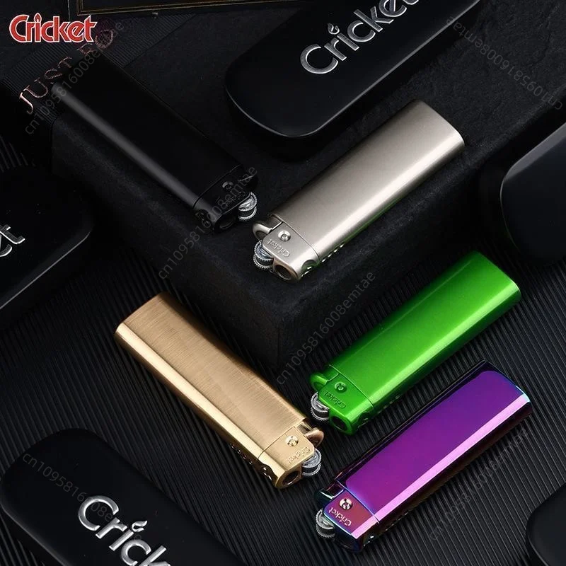 Cricket metal grinding wheel direct gas lighter, available in multiple colors, cigarette accessories, holiday gifts
